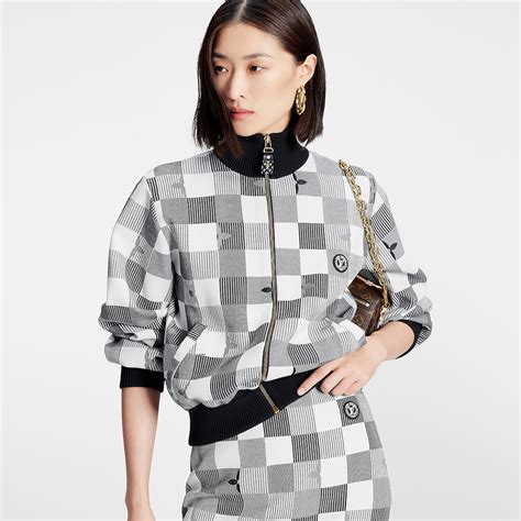 monogram louis vuitton jacket|Pop Monogram Damier Knit Jacket .